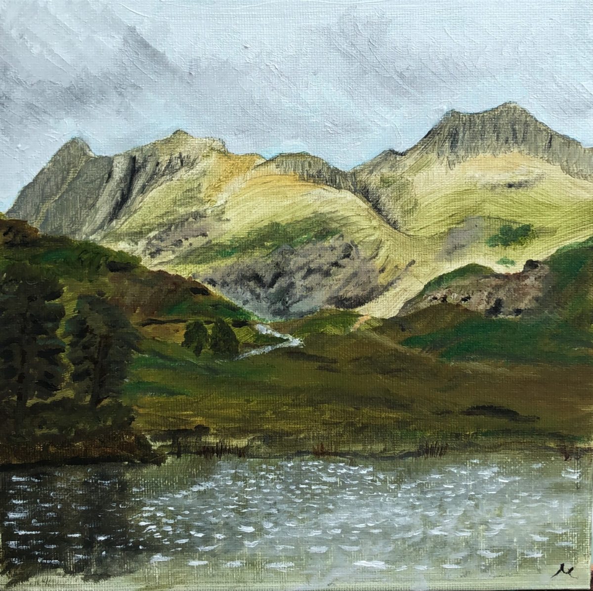 3 – Langdale Pikes from Blea Tarn