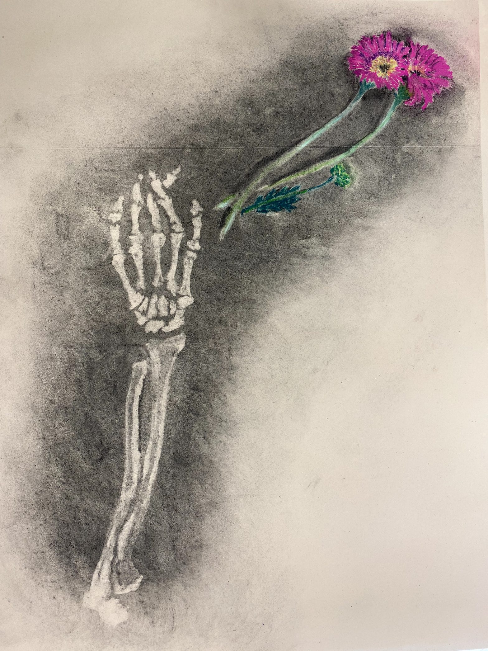 27 – Skeletal Arm with Flower